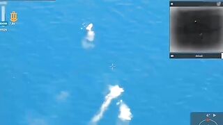 First in history destroying a marine drone by another marine drone