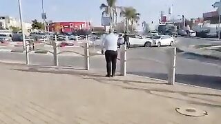 Man With A Knife In His Hands Was Shot