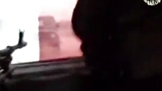 Chechen Mujahideen Carry Out A Drive-By Shooting On A Russian Military Jeep