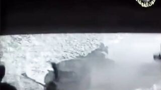 Chechen Mujahideen Carry Out A Drive-By Shooting On A Russian Military Jeep