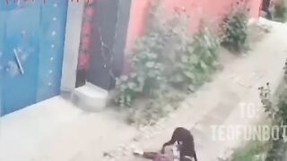 Old Woman Was Attacked By A Dog