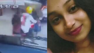 Woman Riding Motorcycle Run Over, Killed By Bus In India