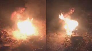 CJNG Burn Rival Cartel Member Alive In The Woods Of Michoacán