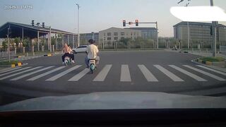 Chick Pays The Price For Running Red Light