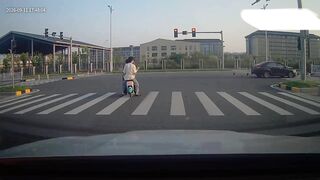 Chick Pays The Price For Running Red Light