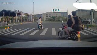 Chick Pays The Price For Running Red Light