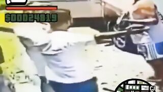 Dumbass Paunchy Guy It's shot in GTA SA style.
