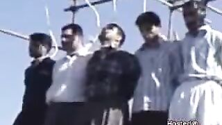 CLASSIC Iran;5 Iranian  Homosexuals Hanged
