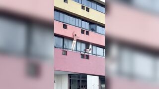 A lover jump to his death from window after getting chased by husband