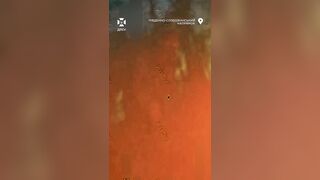 Dirty katsap punched FPV drone with a shovel, and was exterminated