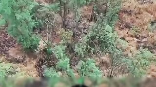 Russhit got his ass ready for the drone.