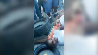 CLASSIC They burn two child kidnappers in Haiti and finish one with a firearm