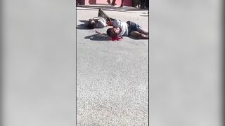 CLASSIC They burn two child kidnappers in Haiti and finish one with a firearm
