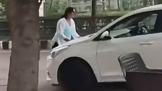 Woman Hit And Dragged By Car During Dispute In India