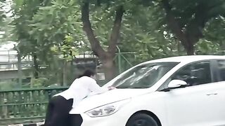 Woman Hit And Dragged By Car During Dispute In India