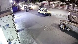 Moment Of Crash In Jordan That Left Two Pedestrians Dead