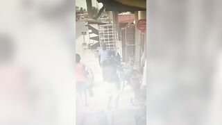 Brave Idiot Charges an Armed Opp and Gets Shot Dead