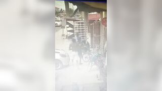 Brave Idiot Charges an Armed Opp and Gets Shot Dead
