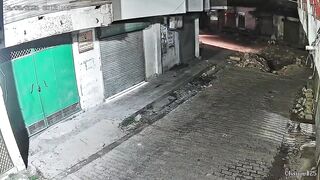 India: Delivery Boy Finds Pothole, Pothole Finds Him First