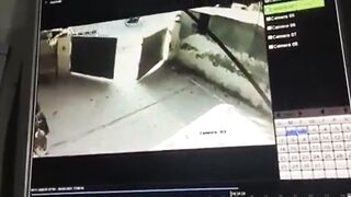 cctv captures a woman commit suicide by gunshot to the head (pakistan)
