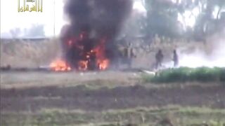 american soldier burning alive after his humvee was blown 2009