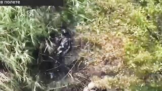 A HEADLESS UKRAINIAN SOLDIER STILL MOVING