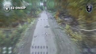 FPV ambush on Russian biker.