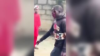 Protester Shot In The Face By Police in Nigeria