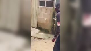 Protester Shot In The Face By Police in Nigeria