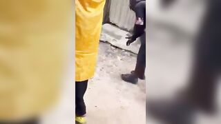 Protester Shot In The Face By Police in Nigeria