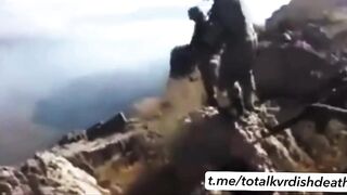 Turkish soldiers are giving candy to PKK soldiers.