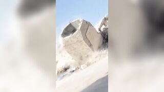 Moment Of Deadly IDF Strike In Gaza