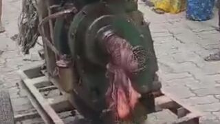 Woman SCALPED By Machine During Festival In India