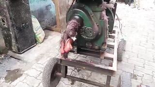 Woman SCALPED By Machine During Festival In India