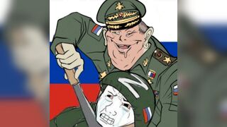 Katsap cuts his throat with a knife after Ukrainian drone bombings