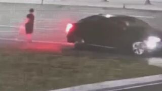 Drunk Man Walking On The Road Gets Killed By Truck In China