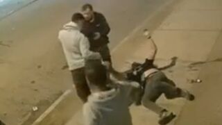 Brutal beating in Copiapó, Chile.