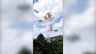 Ukr air defenses fails in video and Rus missile hits.