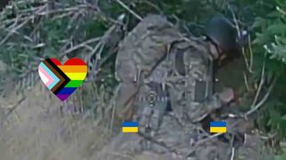 Bitch hugs her boyfriend before die.