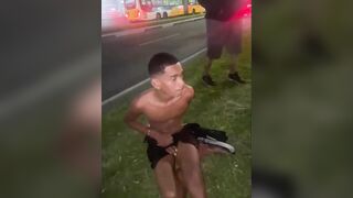 Abandoned By Mates Phone Snatcher Stripped And Beaten In Brazil