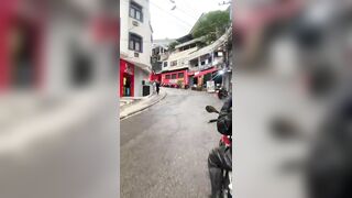 Crazy Favela Woman Walks Fully Naked