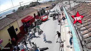 Old Man Hit By Motorcycle And Finished Off By Another Rider In Colombia