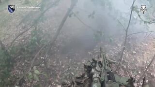 Special forces of 6th SOF Ranger Regiment raid ruscist position and clear dugout