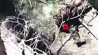 77-th Brigade destroyed 17 ruzky dugouts with dropped antitank mines on Kupyansk area