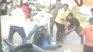 Man Gets Clubbed With Iron Roads And Sticks In Broad Daylight In India