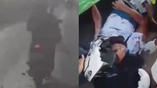 Moped Rider Gets Run Over, Killed By Dashcam Vehicle In Indoneisa