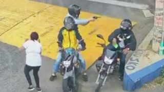 Motorcyclist Stops To Check His Phone, Second Later The Hitman Appears