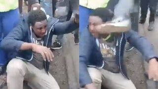 Fake Police Officer With A Toy Gun Caught, Beaten In Nairobi