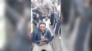 Fake Police Officer With A Toy Gun Caught, Beaten In Nairobi