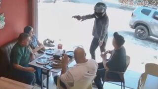 Robbery Of Restaurant Patrons Denied By Armed Man